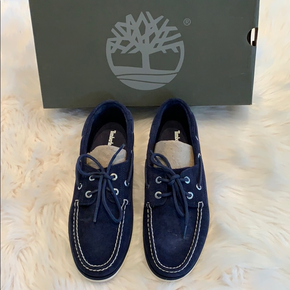 Timberland Men’s Shoes Loafers Blue Suede 2 Eye